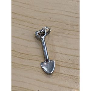 .925 Shovel Sterling Silver Jewelry Charm #garden #shovel